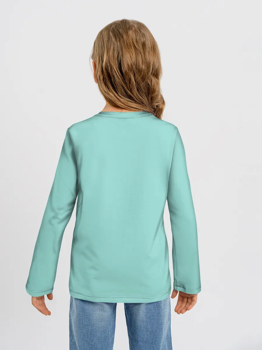 Детский лонгслив / Пингвин LOVE