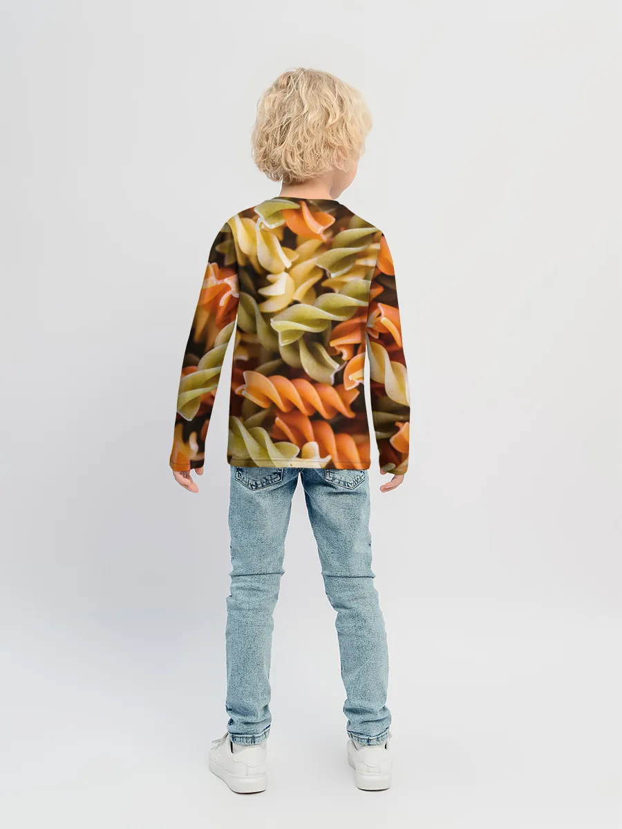 Детский лонгслив / Макароны Спиральки
