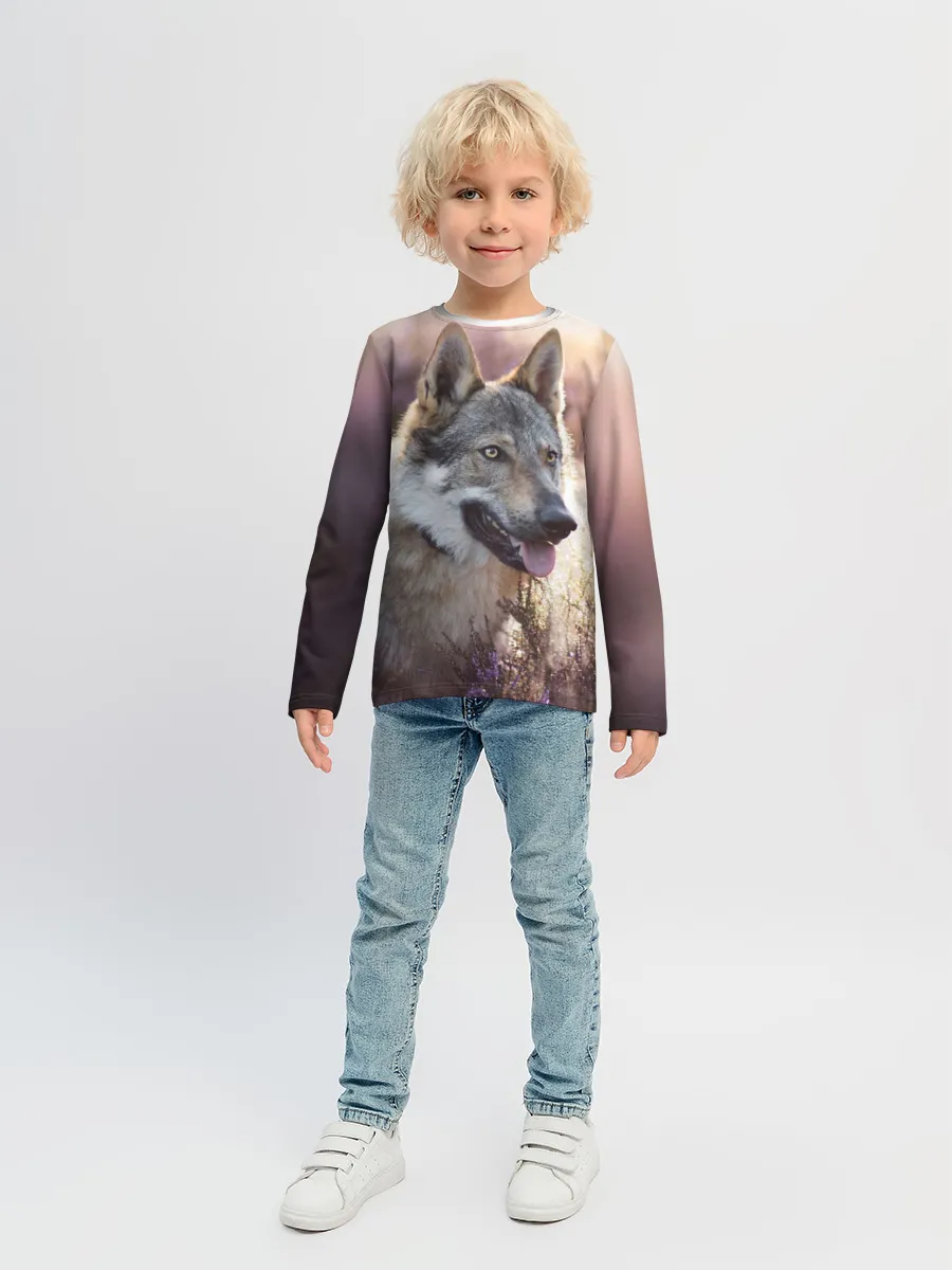 Детский лонгслив / Волк