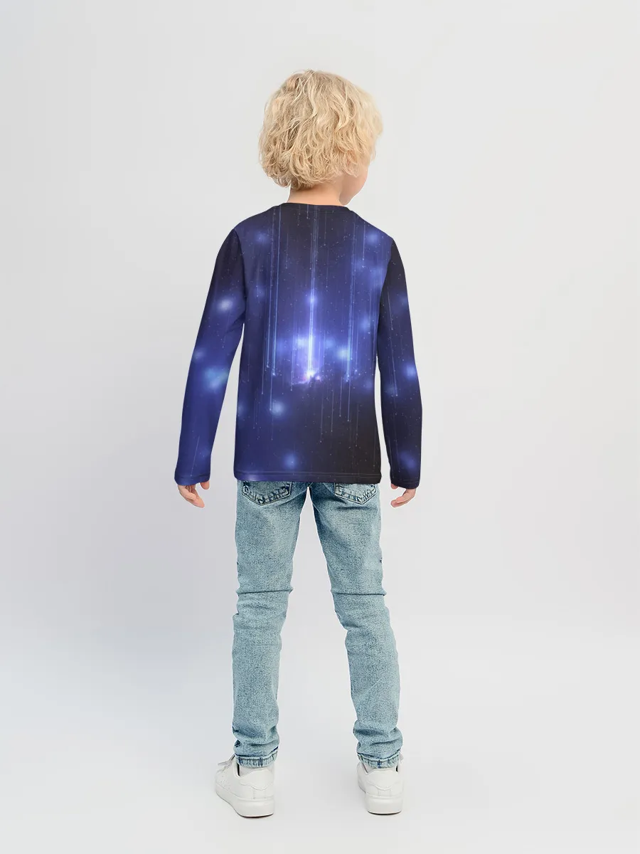 Детский лонгслив / Космический Волк