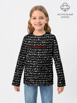 Детский лонгслив / Cyberpunk 2077 Буквы