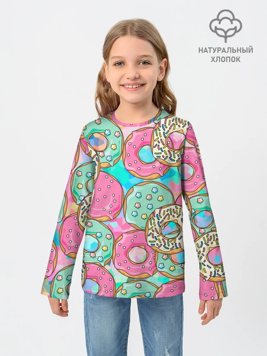 Детский лонгслив / Сладкие Пончики