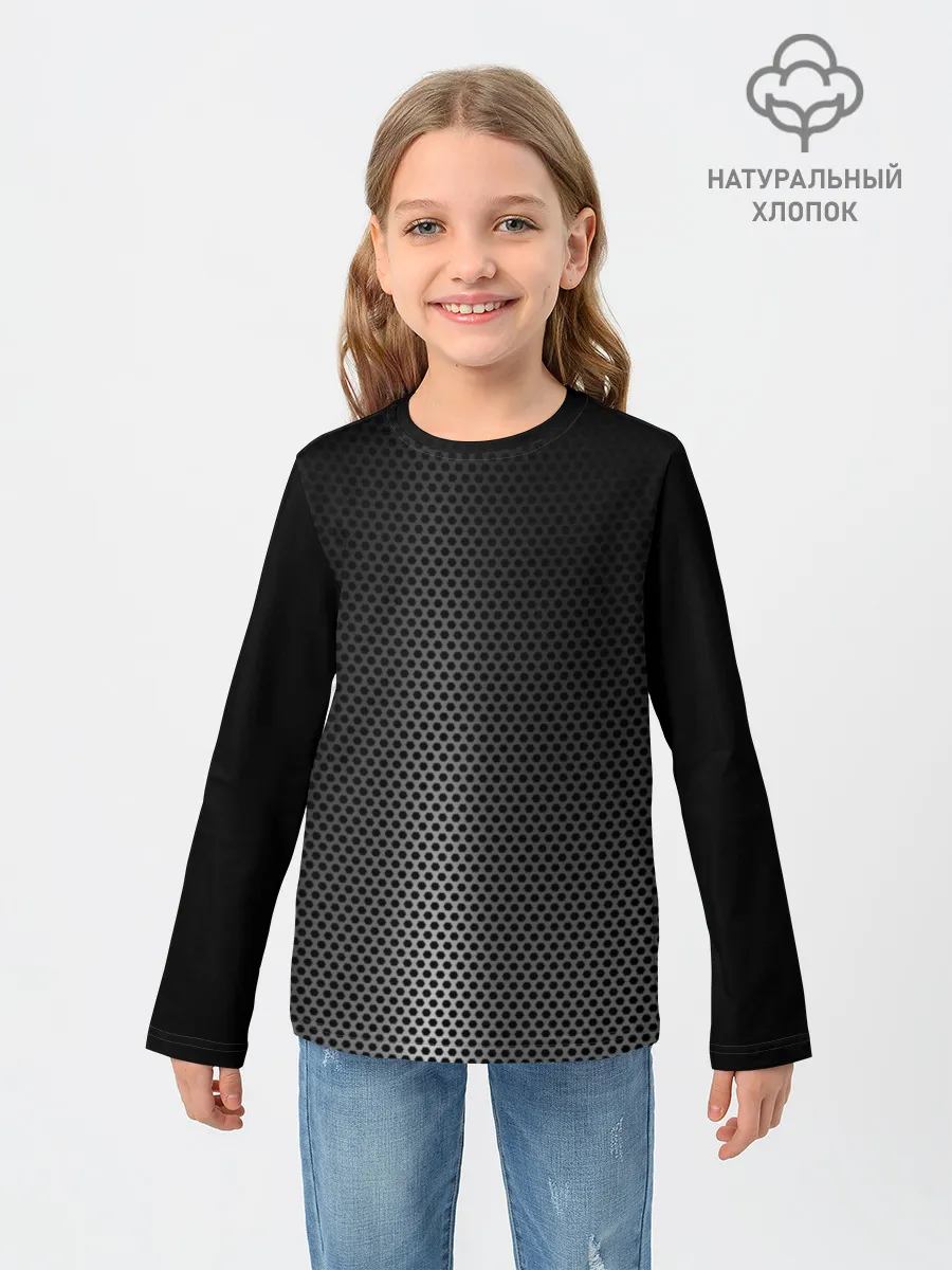 Детский лонгслив / Стальная ткань