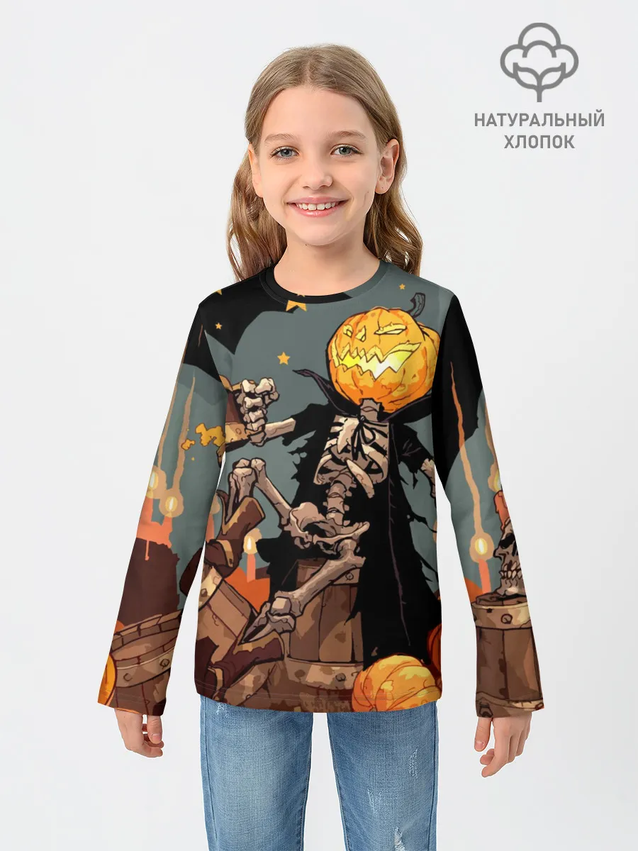 Детский лонгслив / Halloween