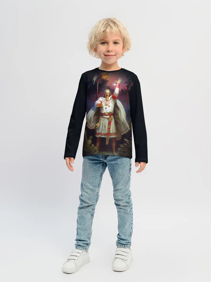 Детский лонгслив / Перун