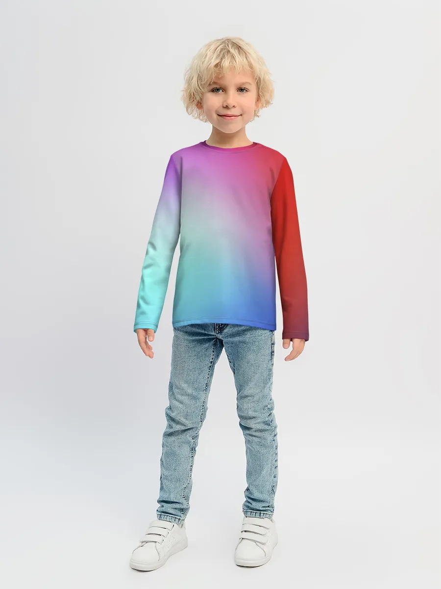 Детский лонгслив / Colorful Gradient