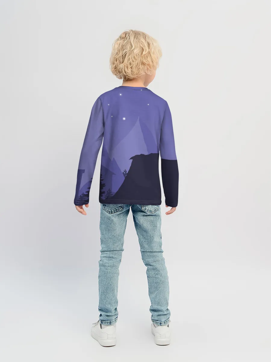 Детский лонгслив / Ночной PUBG