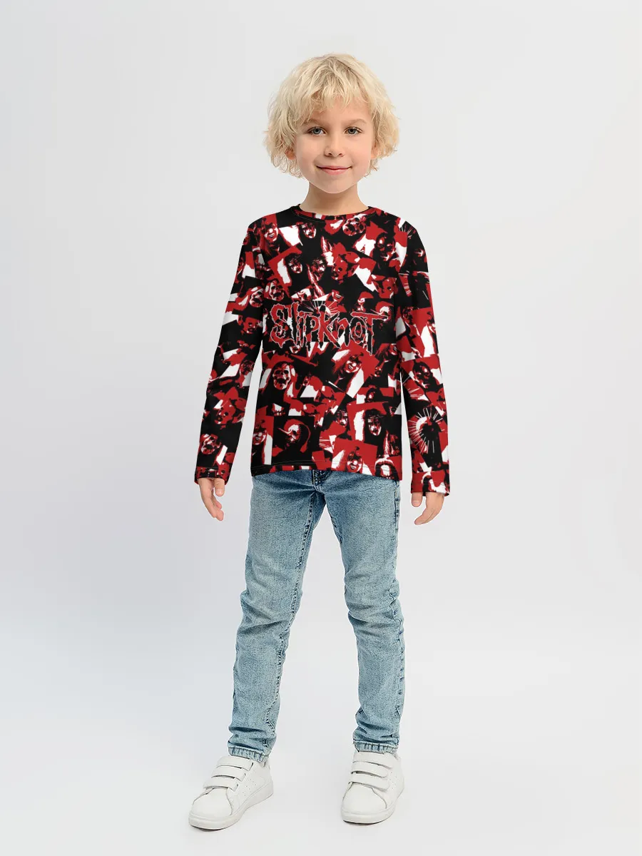 Детский лонгслив / SlipKnot камуфляж