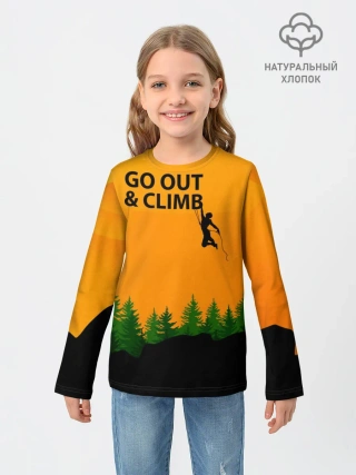 Детский лонгслив / Альпинизм