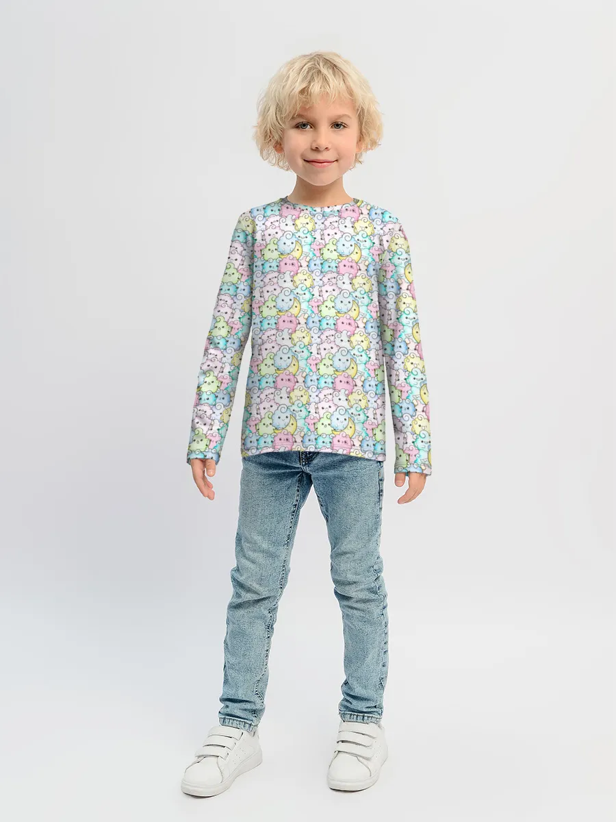 Детский лонгслив / Kawaii night