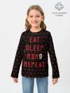 Детский лонгслив / Eat Sleep RDR2 Repeat