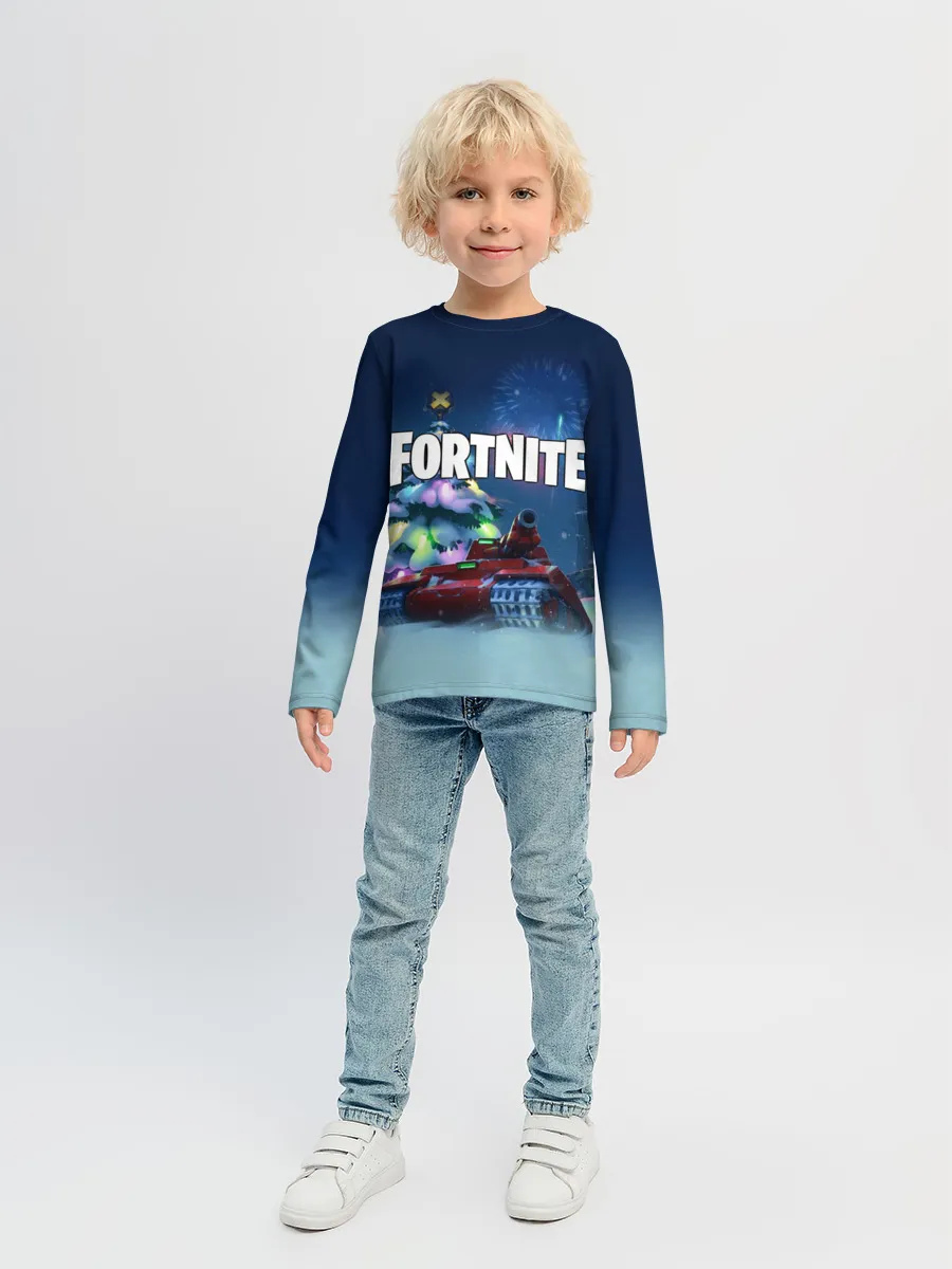 Детский лонгслив / Fortnite Новый год
