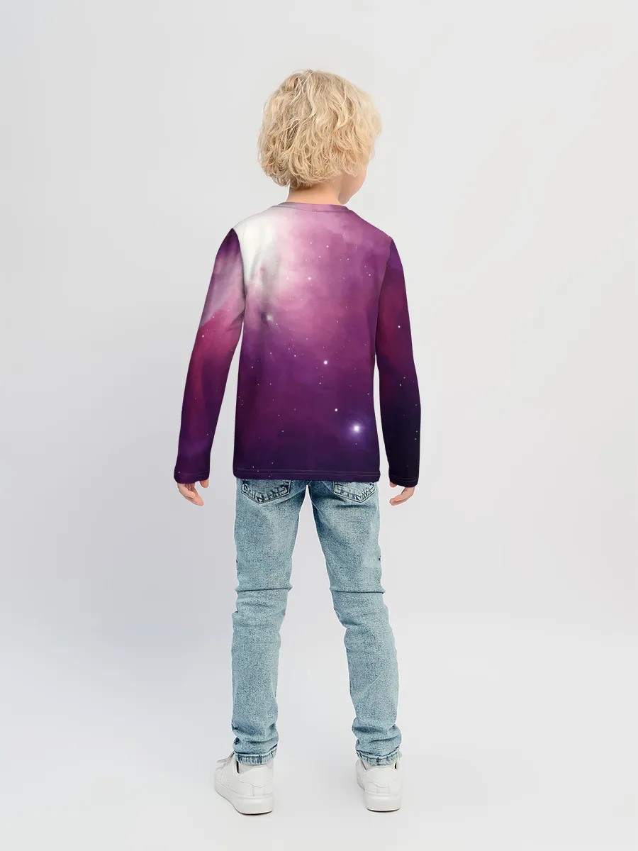Детский лонгслив / Космическая Лиса