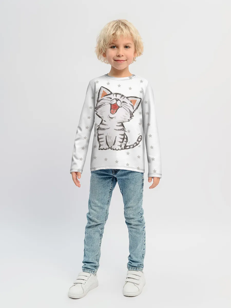 Детский лонгслив / Милейший Котик