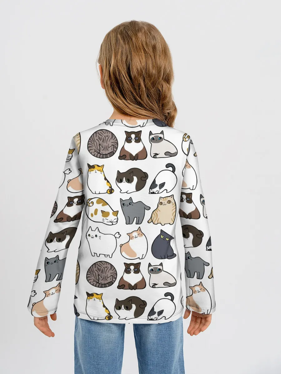 Детский лонгслив / Котики
