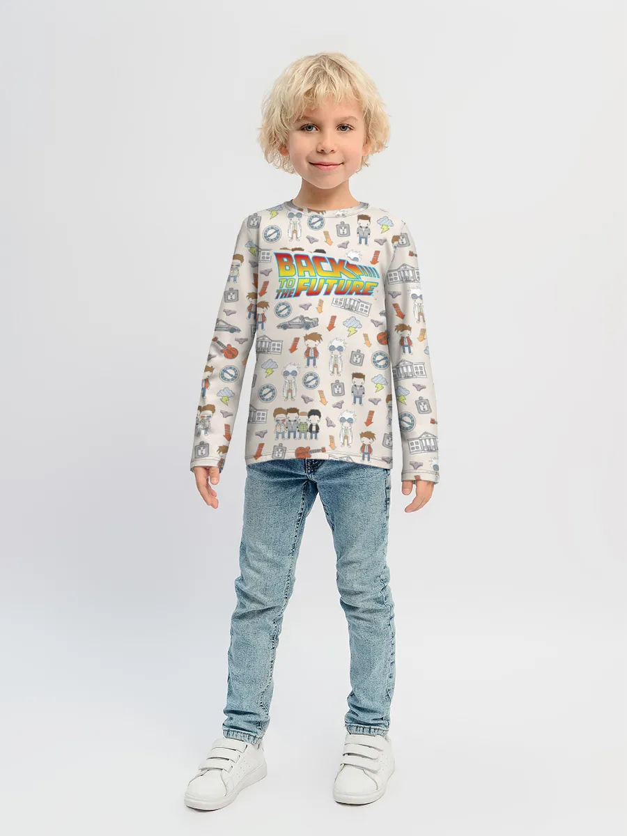 Детский лонгслив / Back to the future_5