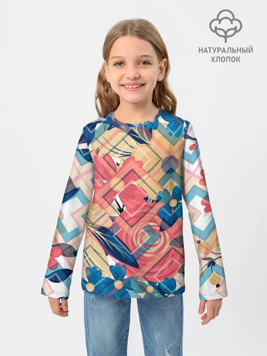 Детский лонгслив / Абстракция