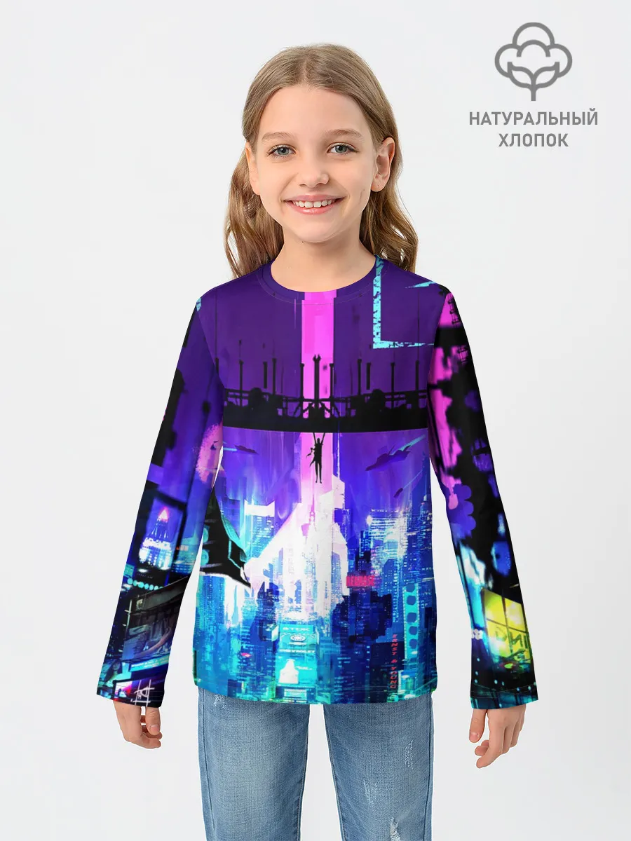 Детский лонгслив / CYBERPUNK