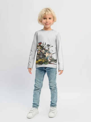Детский лонгслив / Погоня