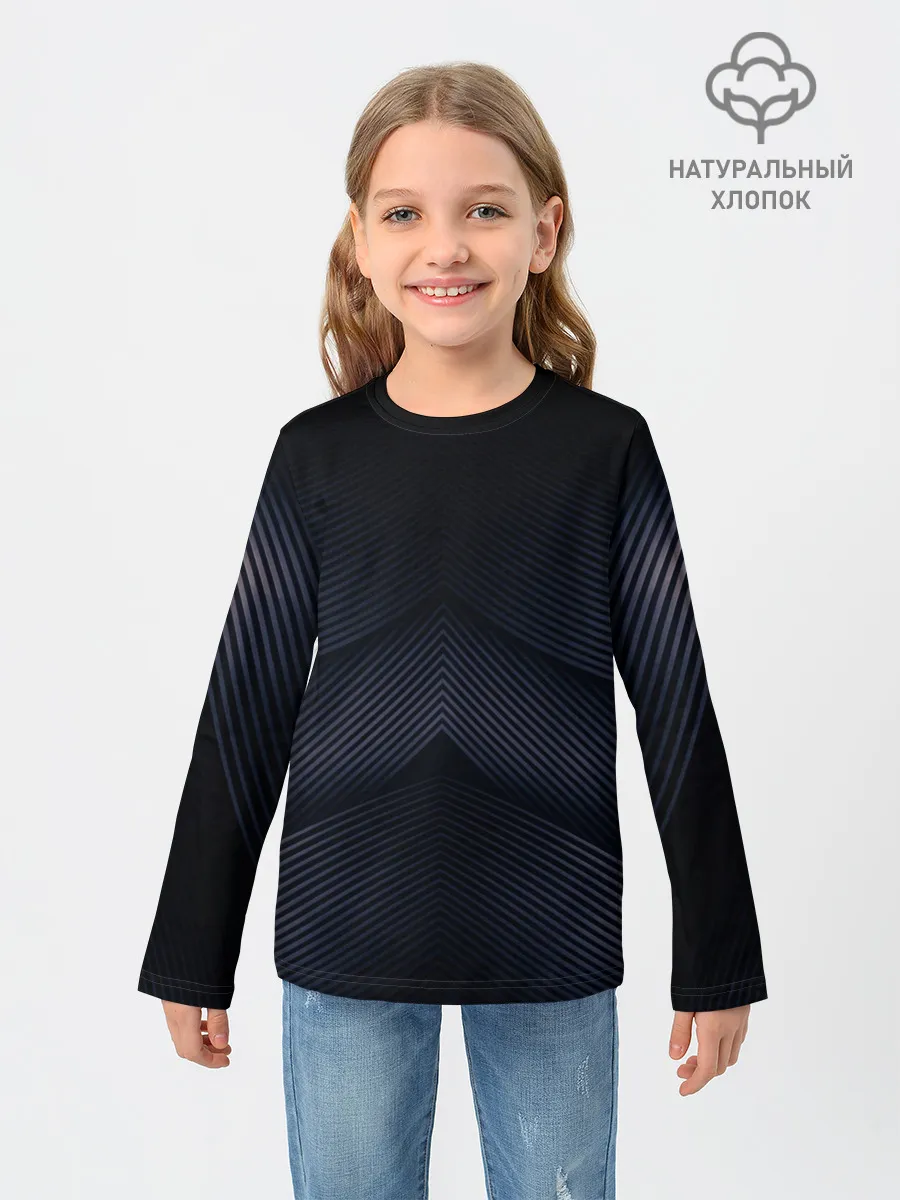 Детский лонгслив / Абстракция полос