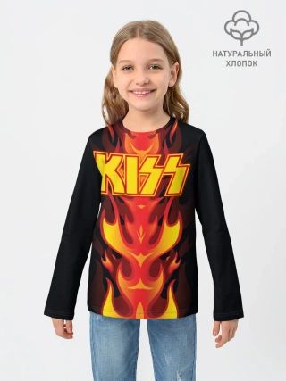 Детский лонгслив / Kiss