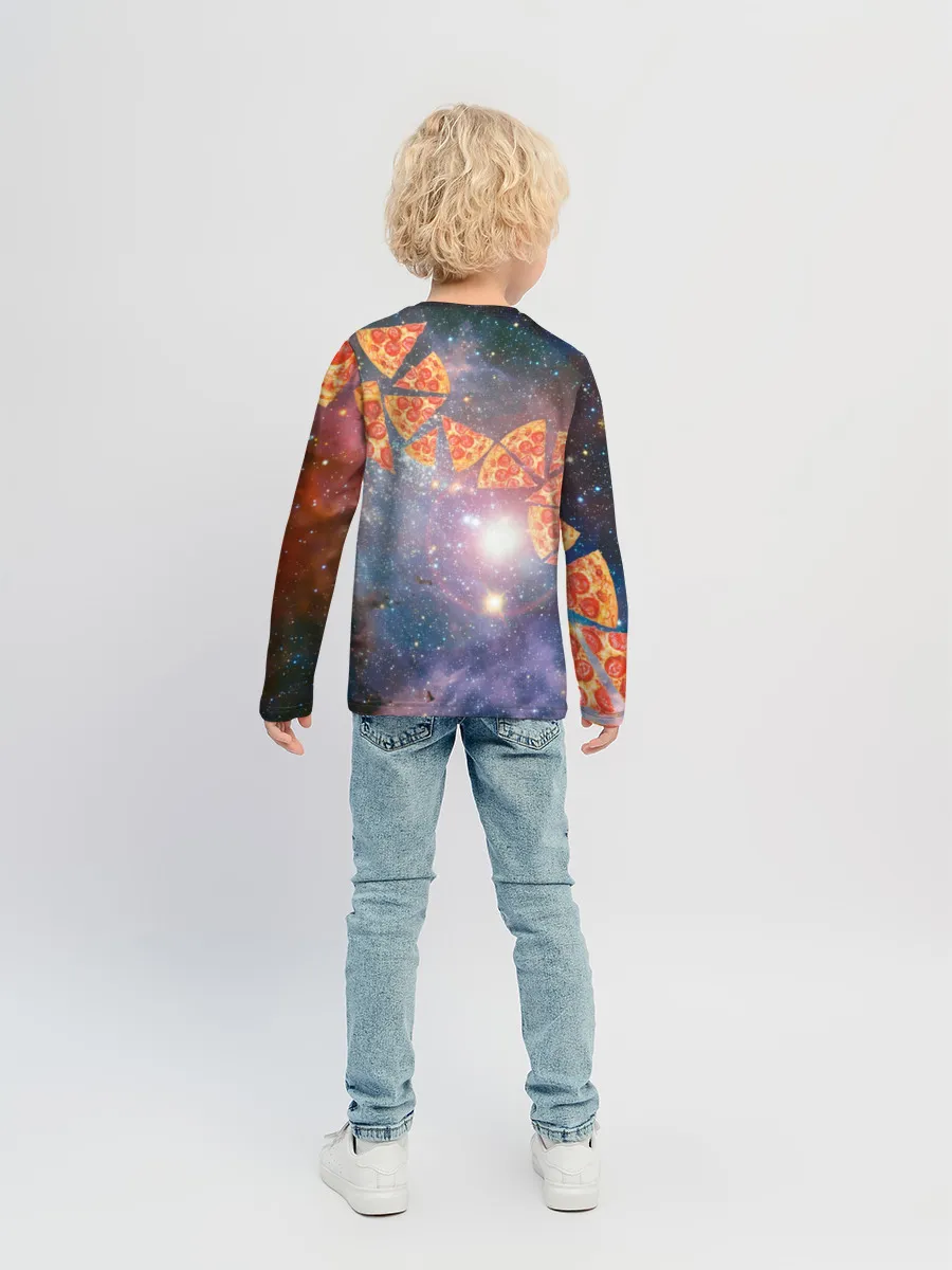 Детский лонгслив / Кот Диджей