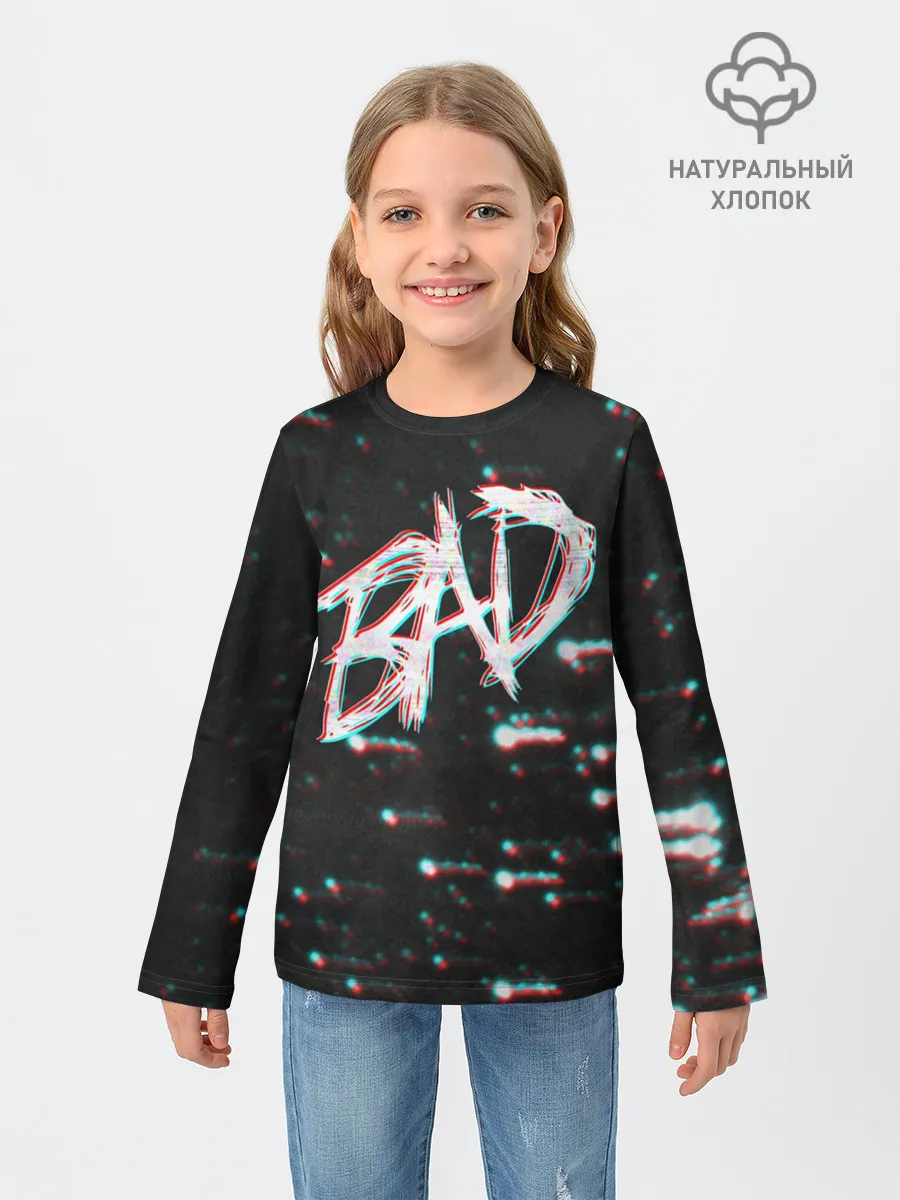 Детский лонгслив / XXXTentacion - BAD Glitch