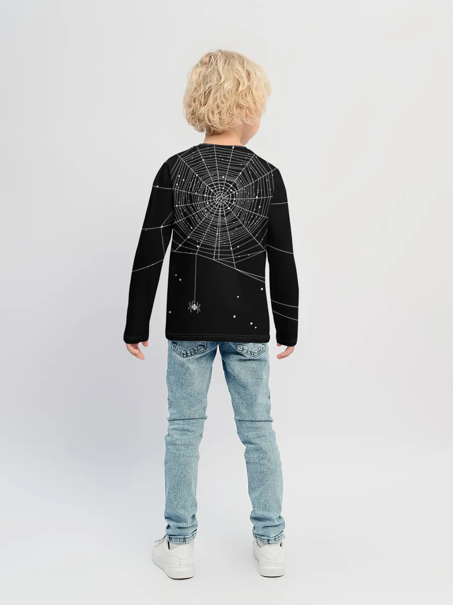 Детский лонгслив / Паутина