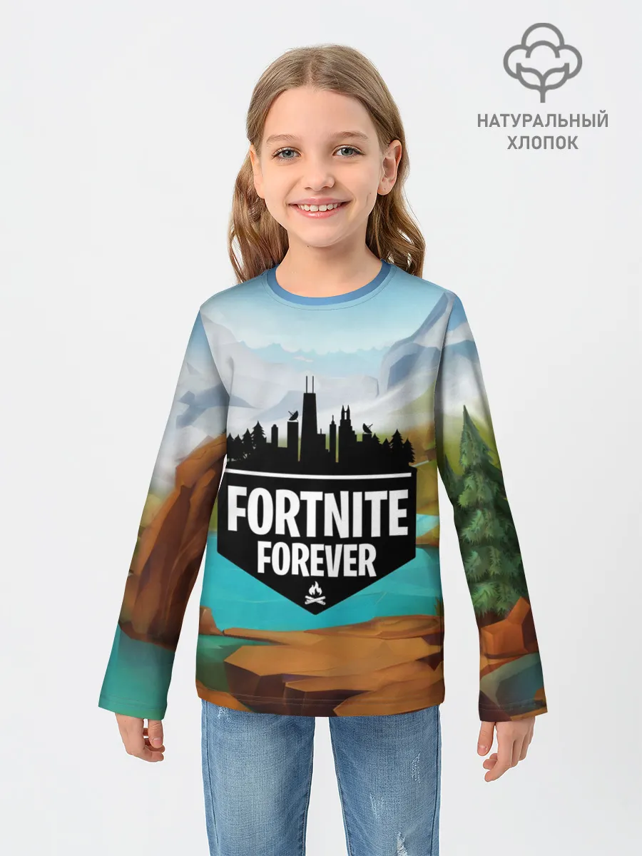 Детский лонгслив / Fortnite Forever