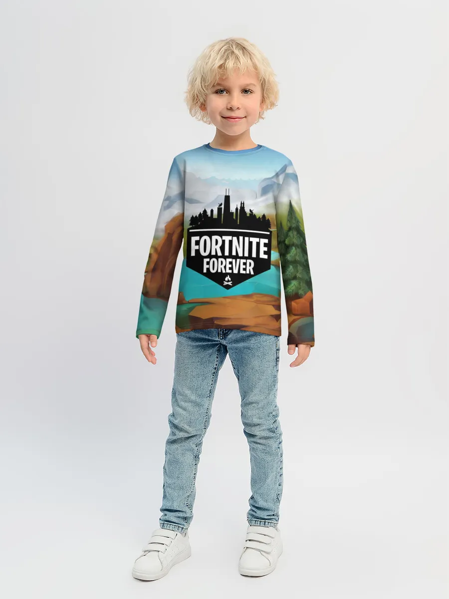 Детский лонгслив / Fortnite Forever