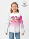 Детский лонгслив / Лого джоджо розовый треугольник