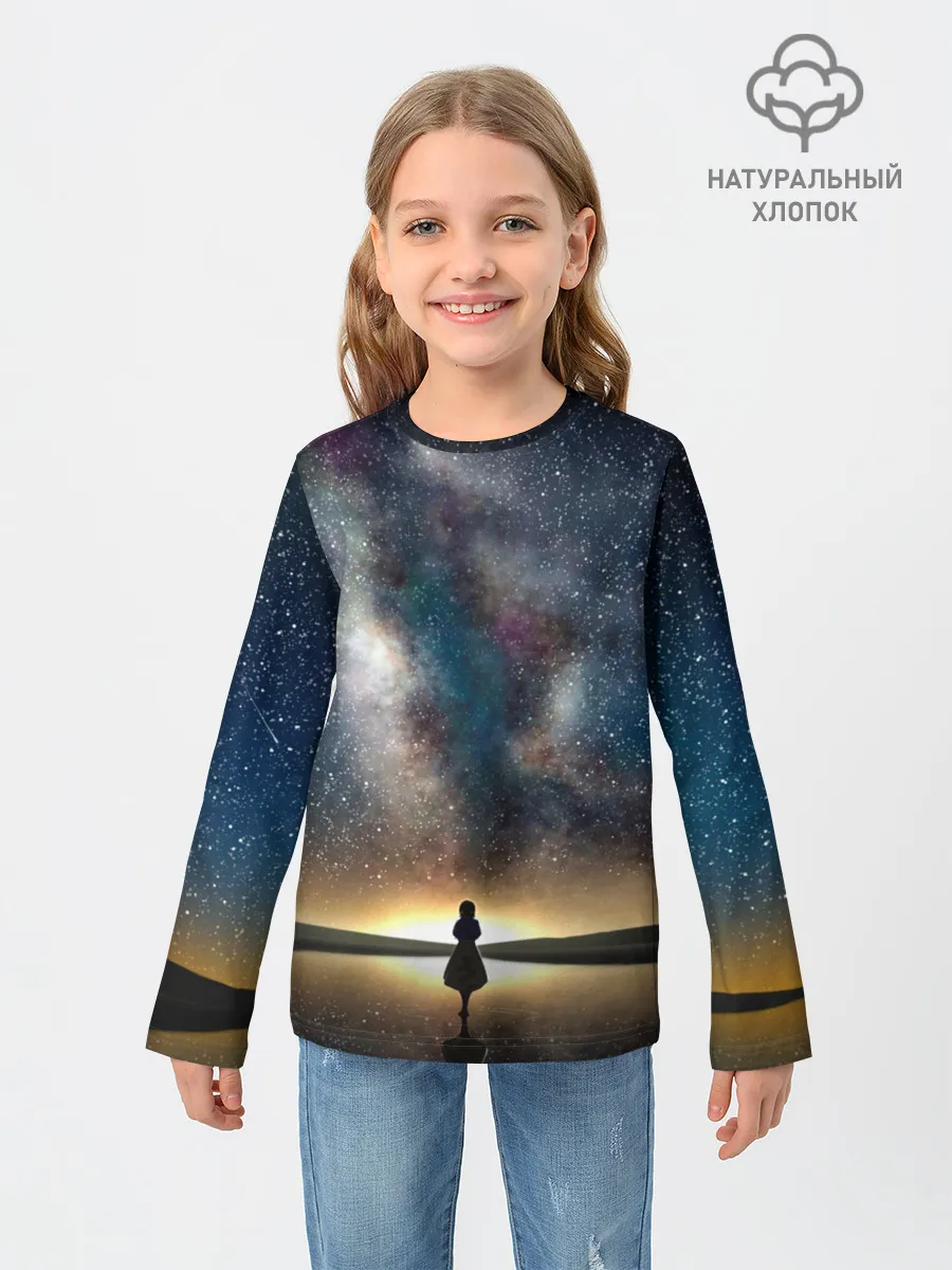 Детский лонгслив / VIOLET EVERGARDEN. Космос