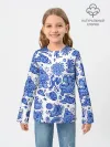 Детский лонгслив / Сибирская гжель