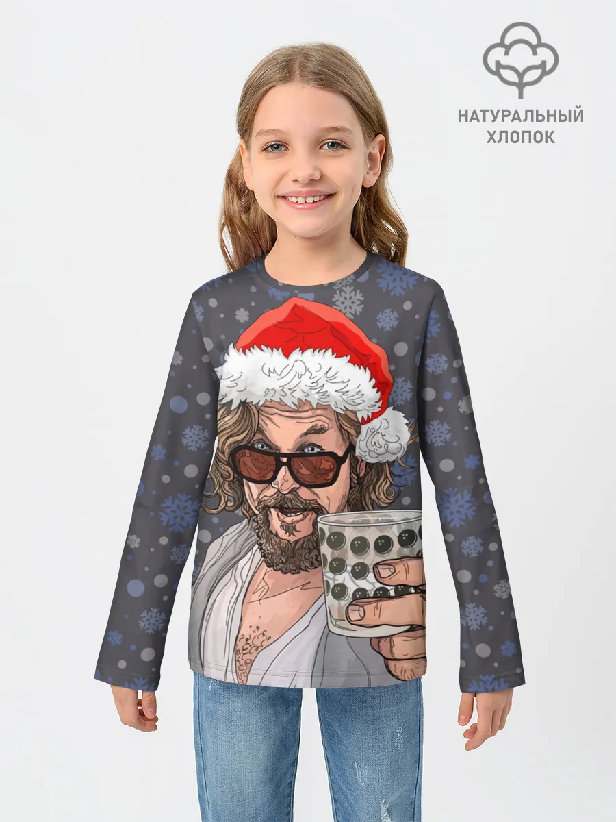 Детский лонгслив / Лебовски Санта