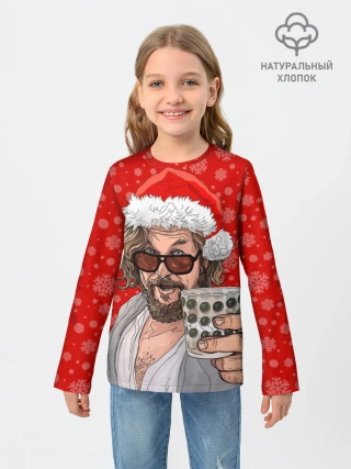 Детский лонгслив / Лебовски Санта
