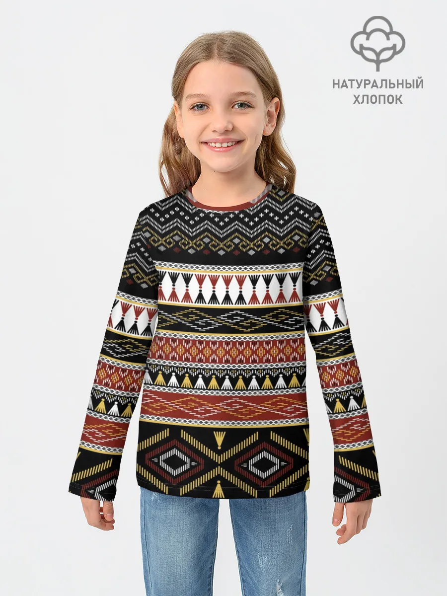 Детский лонгслив / Этническая африка
