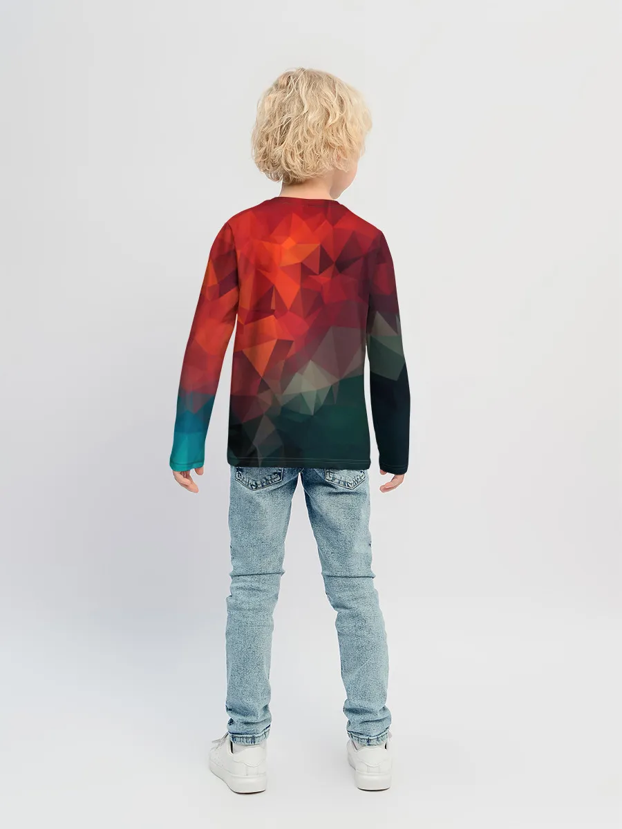 Детский лонгслив / Краски Абстракт