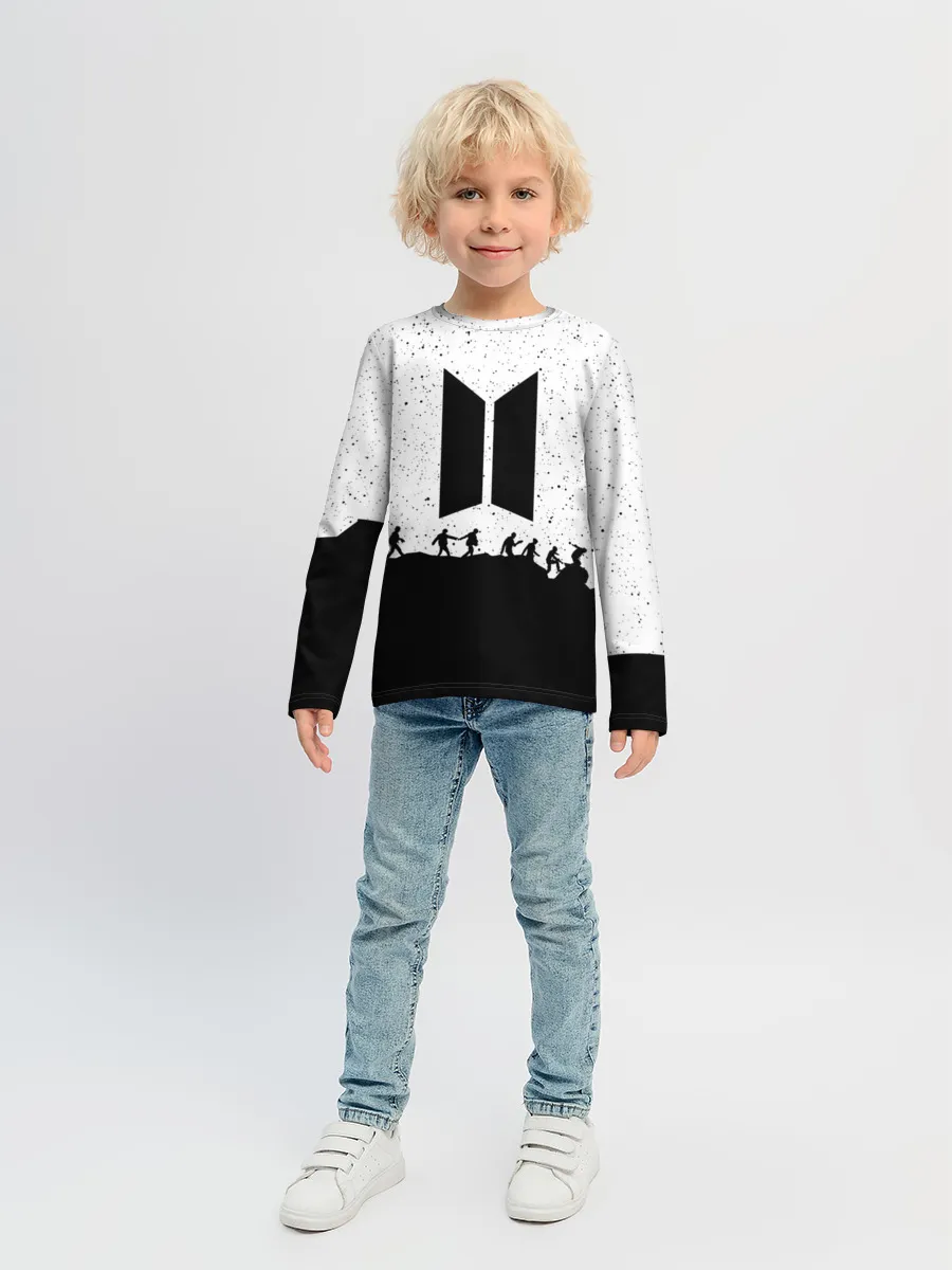 Детский лонгслив / BTS STARS | БТС ЗВЁЗДЫ