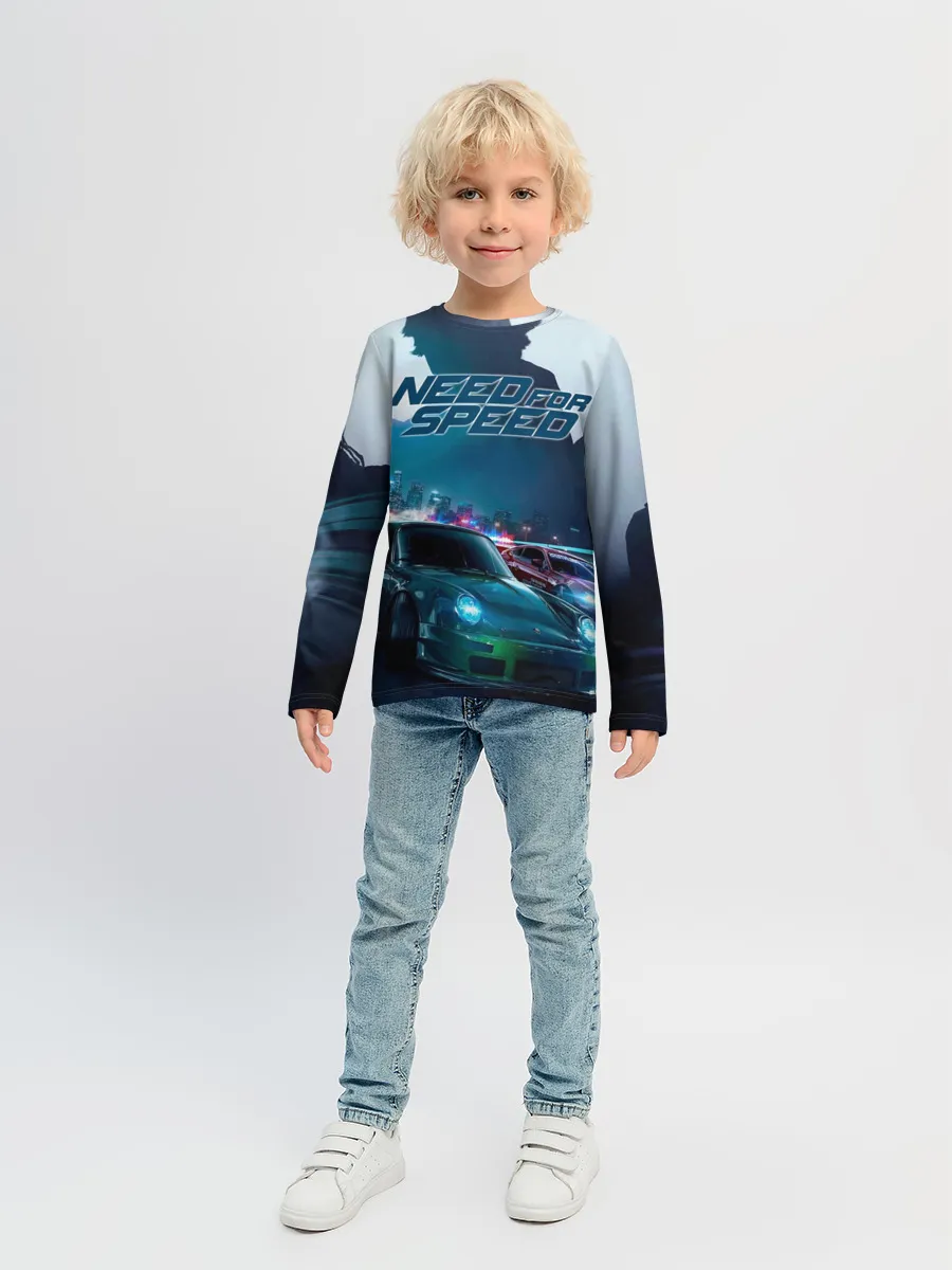 Детский лонгслив / Need for Speed