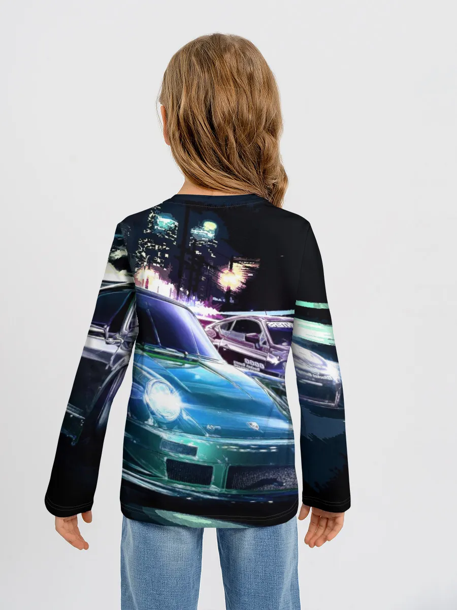 Детский лонгслив / Need for Speed