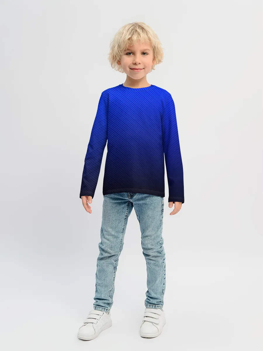 Детский лонгслив / CARBON BLUE | СИНИЙ КАРБОН