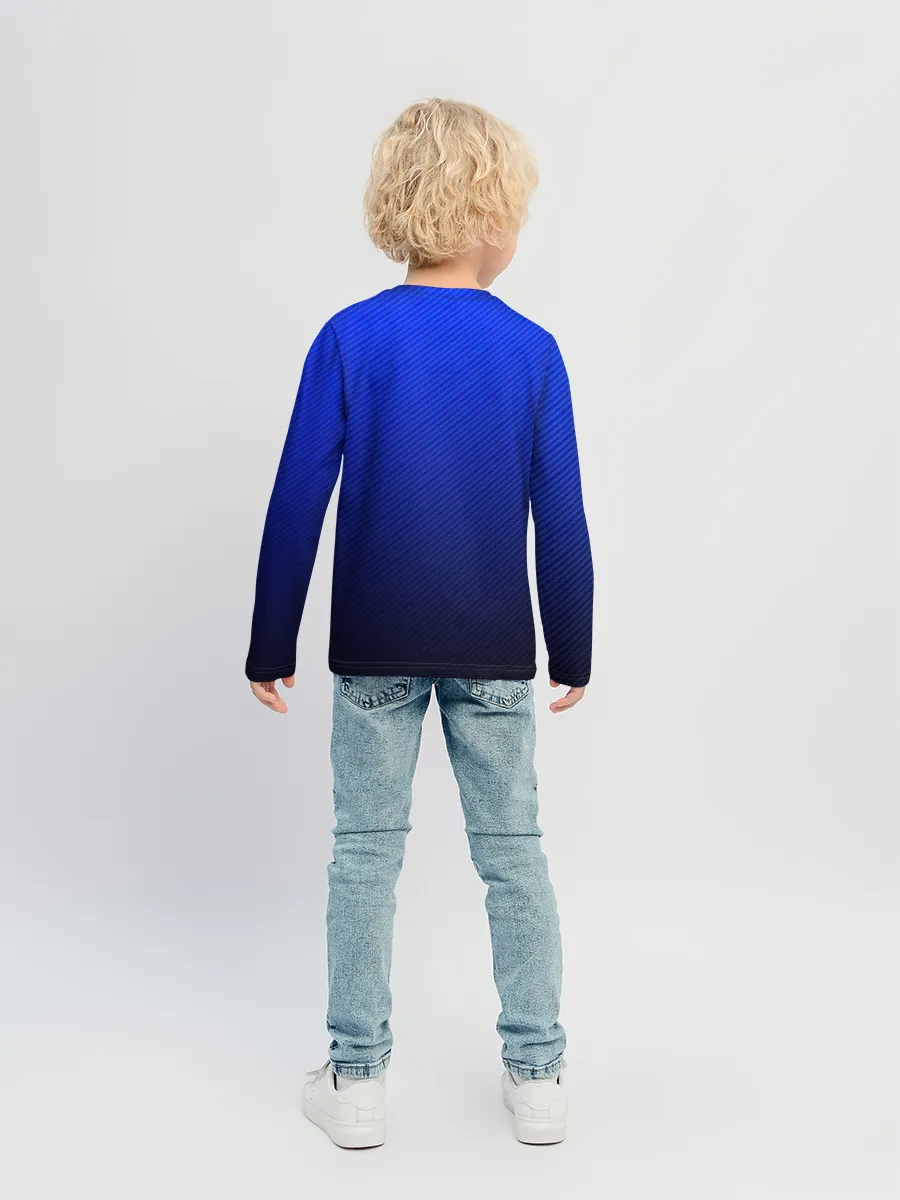 Детский лонгслив / CARBON BLUE | СИНИЙ КАРБОН