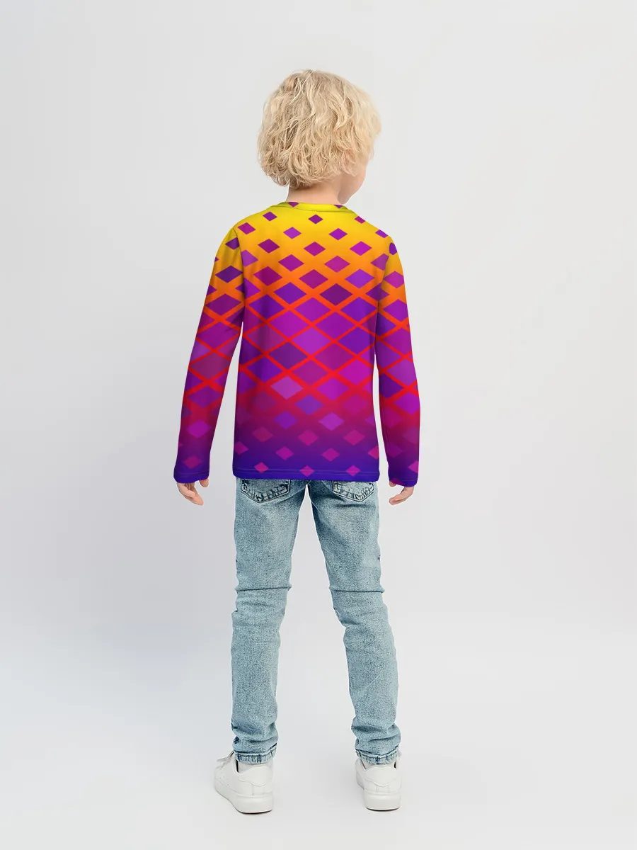 Детский лонгслив / Красочная Геометрия