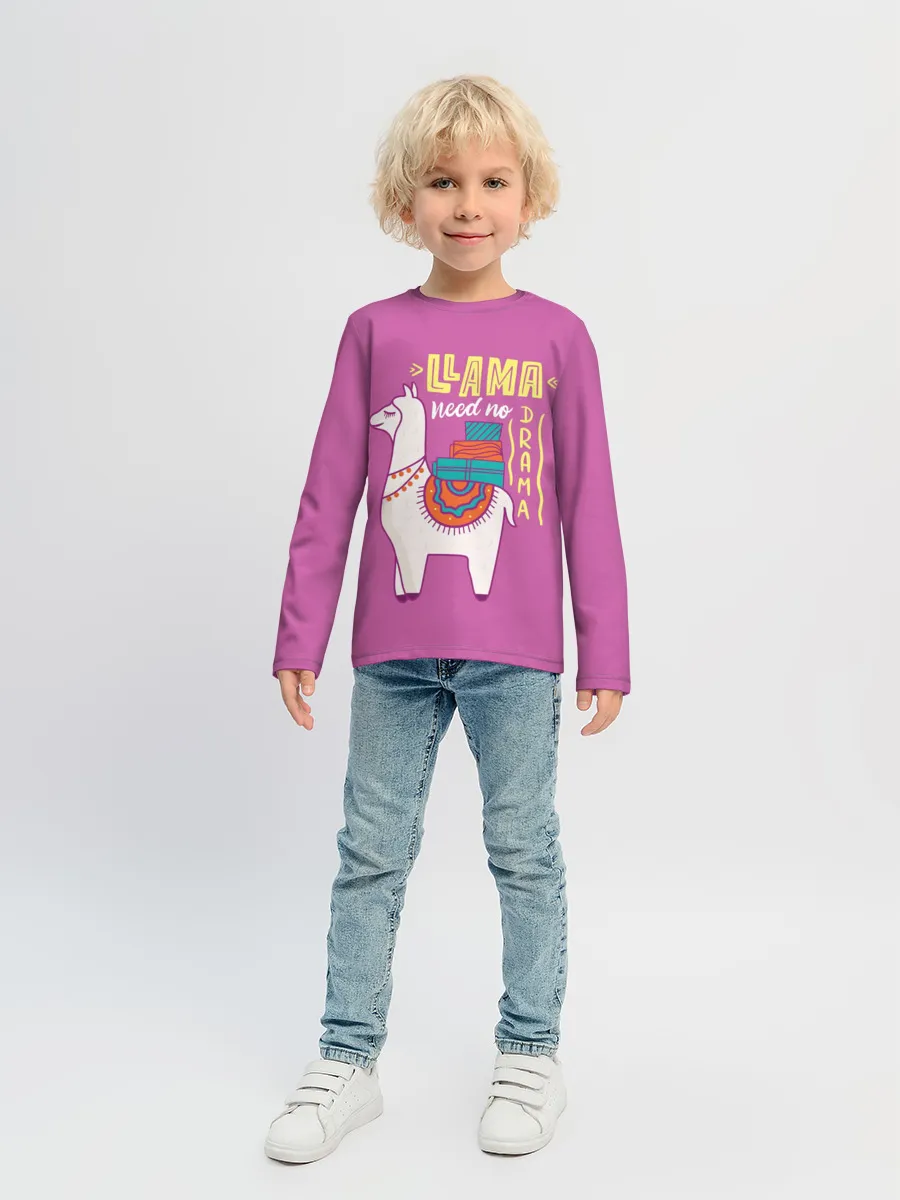 Детский лонгслив / Lama