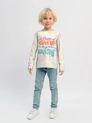 Детский лонгслив / Никогда не сдавайся