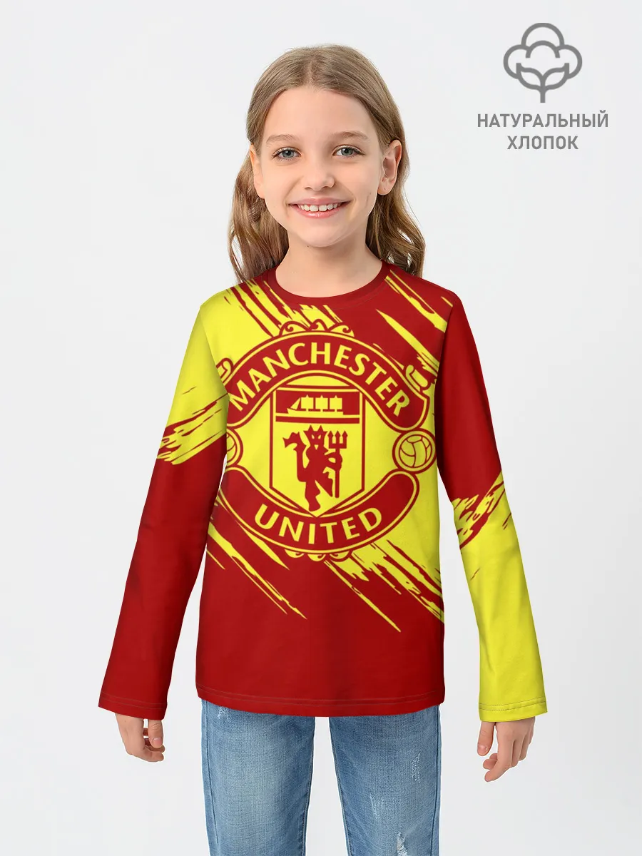 Детский лонгслив / Манчестер Юнайтед