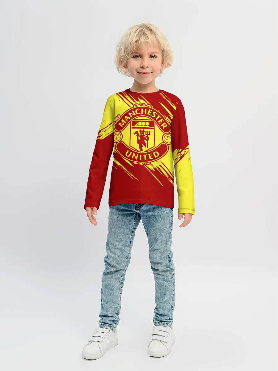 Детский лонгслив / Манчестер Юнайтед