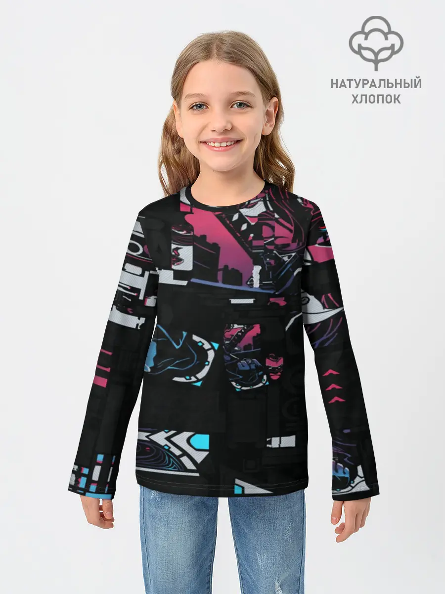 Детский лонгслив / Неонуар | CS:GO