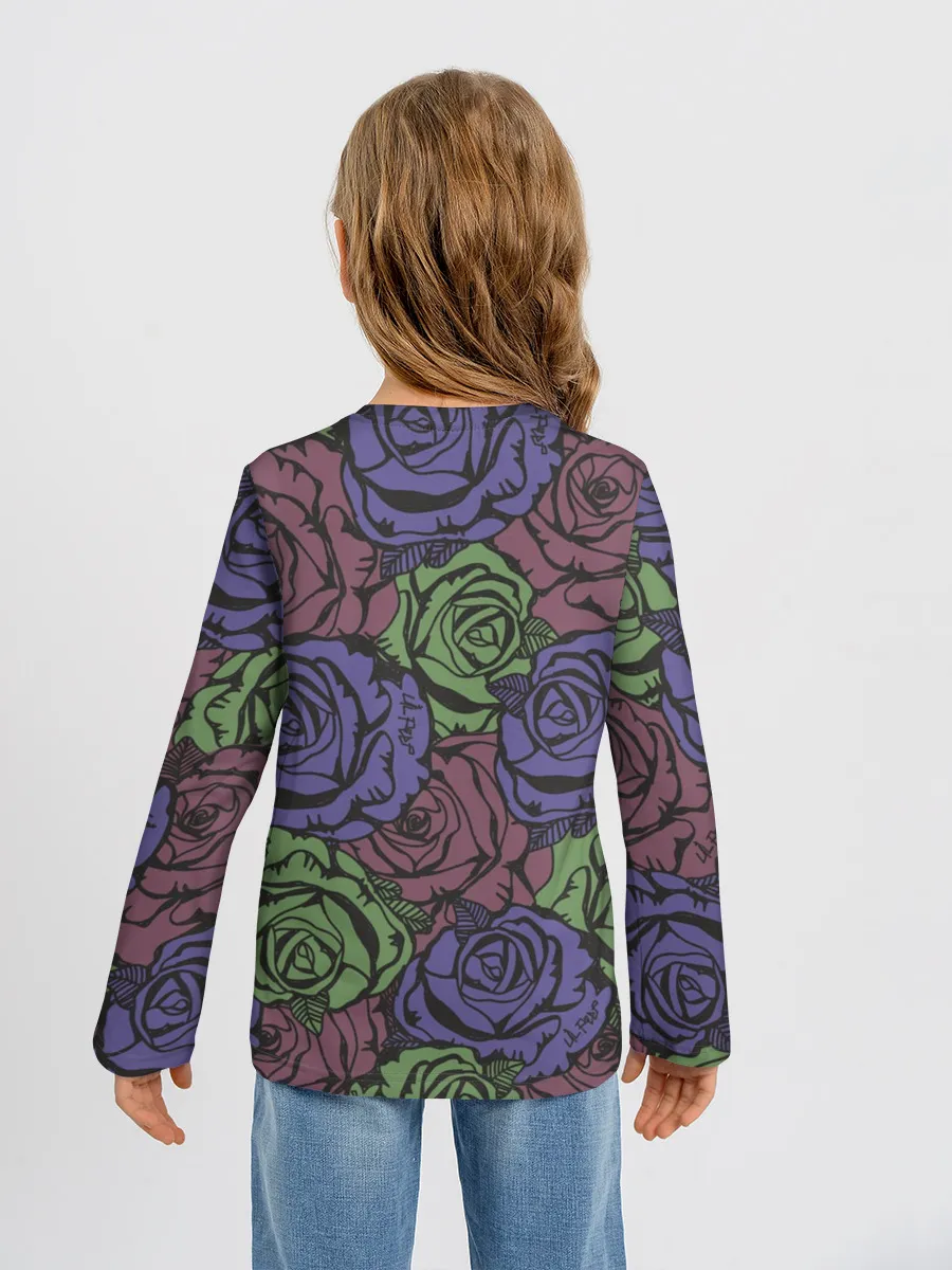 Детский лонгслив / Розы Лил Пипа