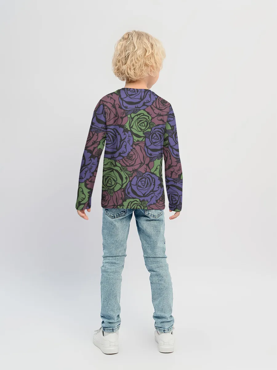 Детский лонгслив / Розы Лил Пипа